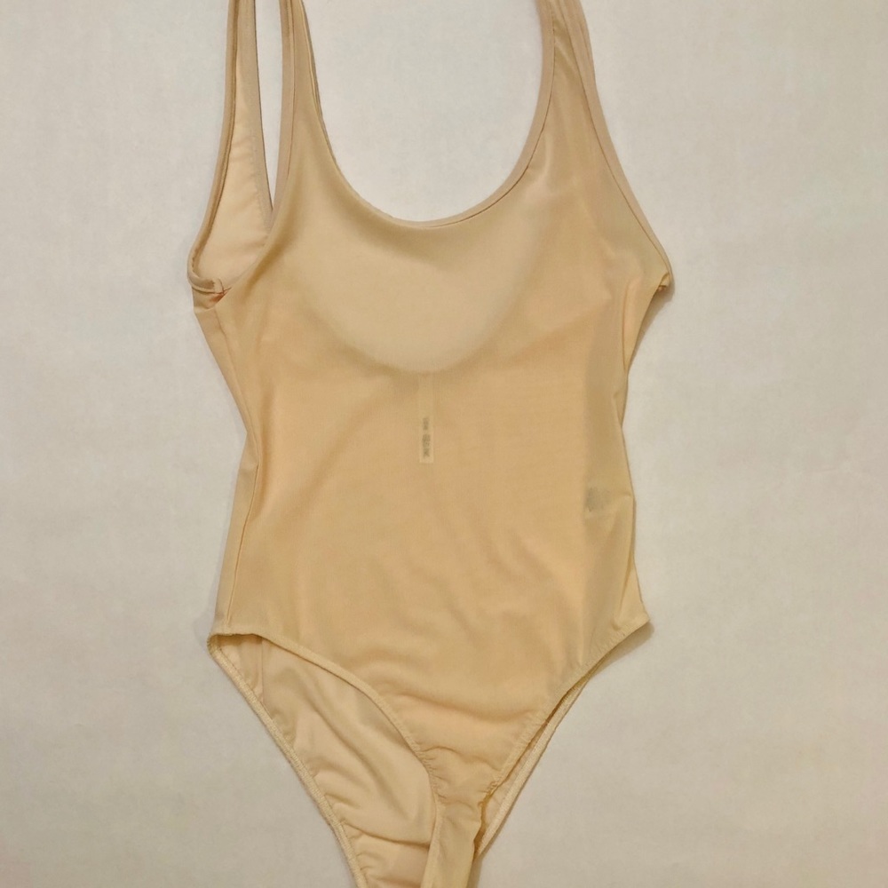 Mesh beige bodysuit